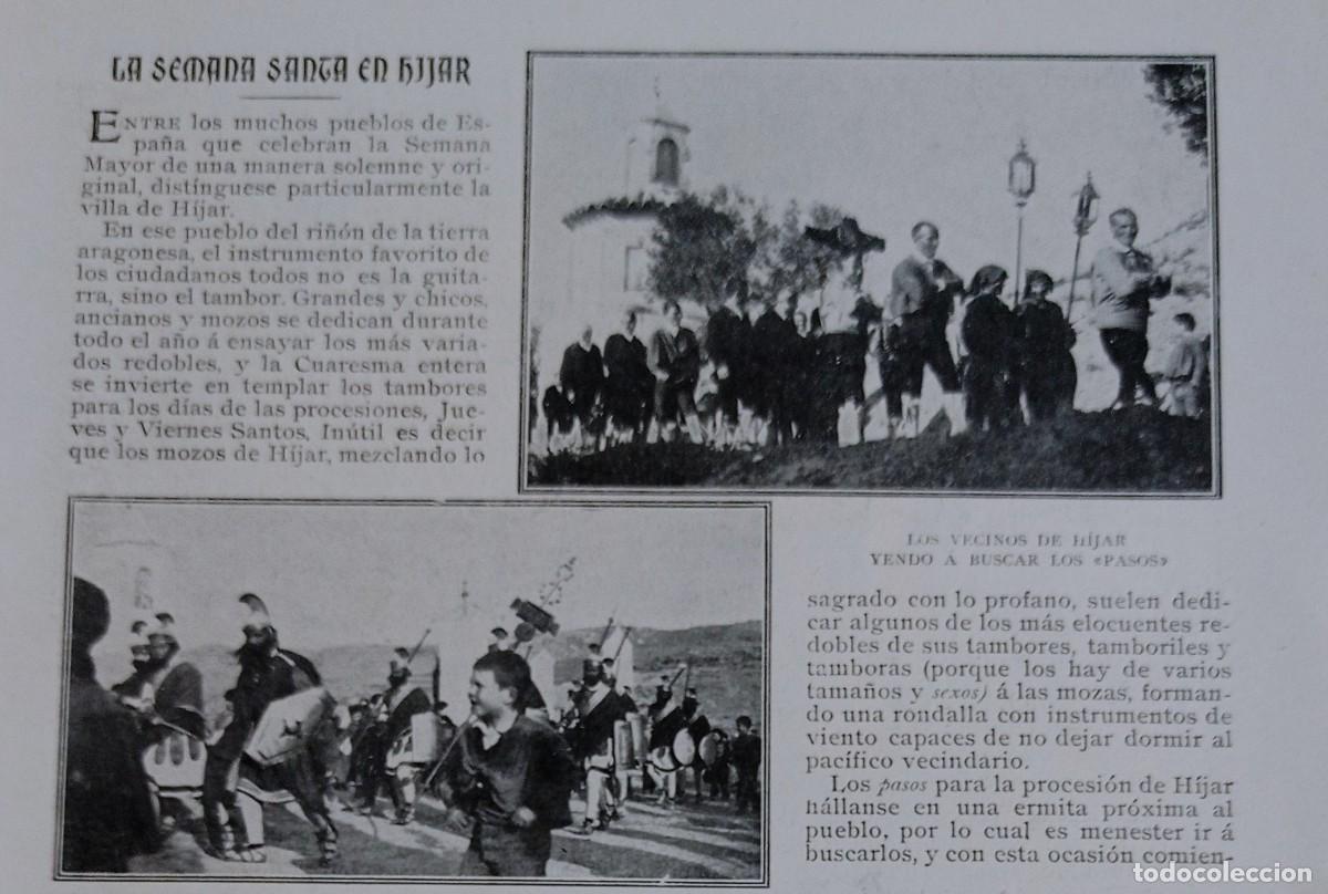 Coleccionismo de Revistas y Peri&oacute;dicos: SEMANA SANTA DE H&Iacute;JAR - UNA HOJA PUBLICACION 1900