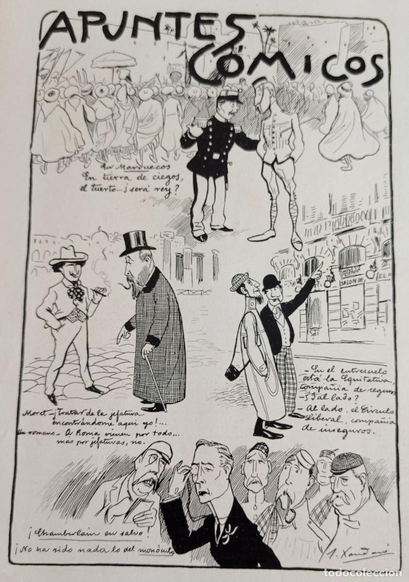 Coleccionismo de revistas y peri&oacute;dicos: APUNTE C&Oacute;MICO - UNA HOJA PUBLICACION 1900