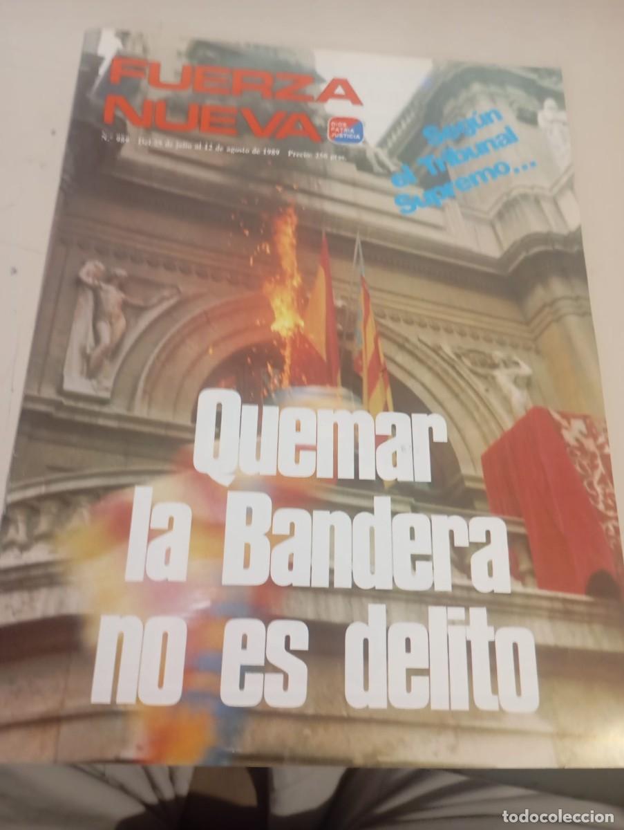 Colecionismo de Revistas e Jornais: REVISTA FUERZA NUEVA N&ordm; 989 AGOSTO 1989 REF. UR