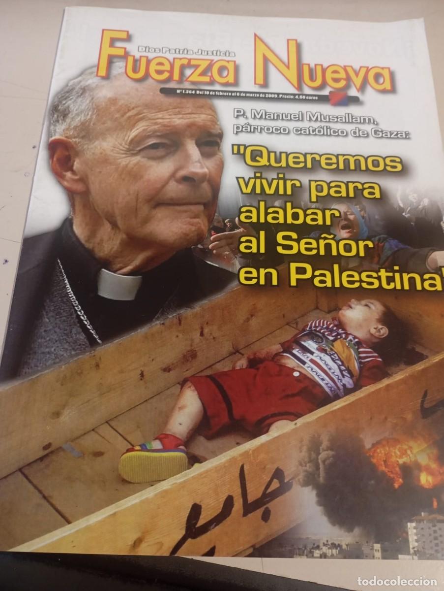 Colecionismo de Revistas e Jornais: REVISTA FUERZA NUEVA N&ordm; 1364 MARZO 2009 REF. UR