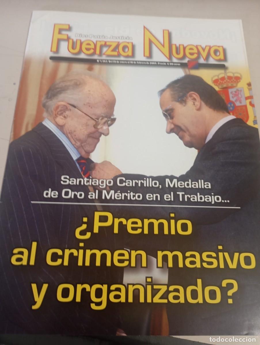 Colecionismo de Revistas e Jornais: REVISTA FUERZA NUEVA N&ordm; 1363 FEBRERO 2009 REF. UR