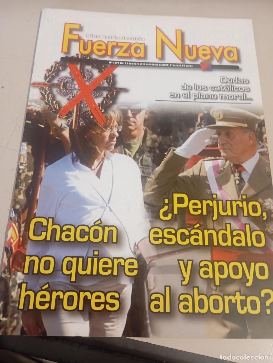 Colecionismo de Revistas e Jornais: REVISTA FUERZA NUEVA N&ordm; 1377 FEBRERO 2010 REF. UR