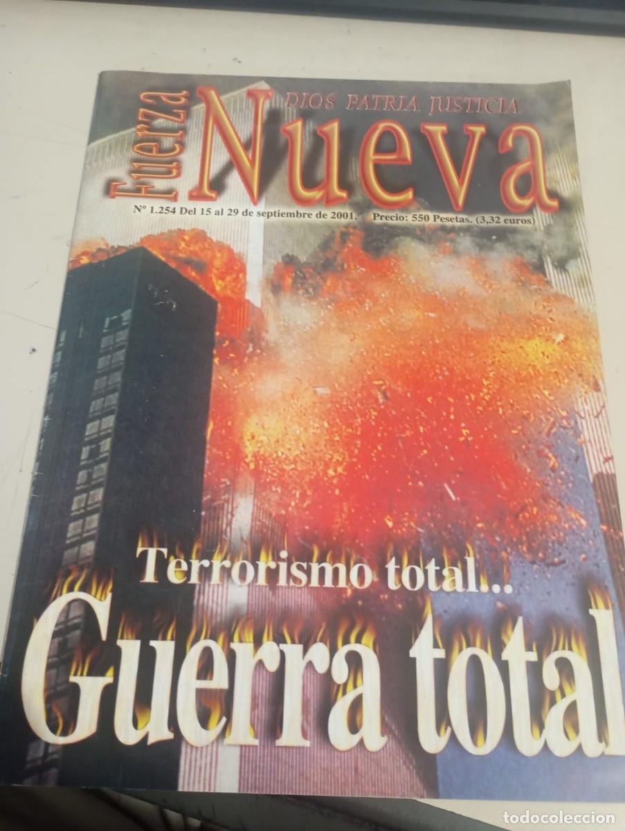 Colecionismo de Revistas e Jornais: REVISTA FUERZA NUEVA N&ordm; 1254 SEPTIEMBRE 2001 REF. UR