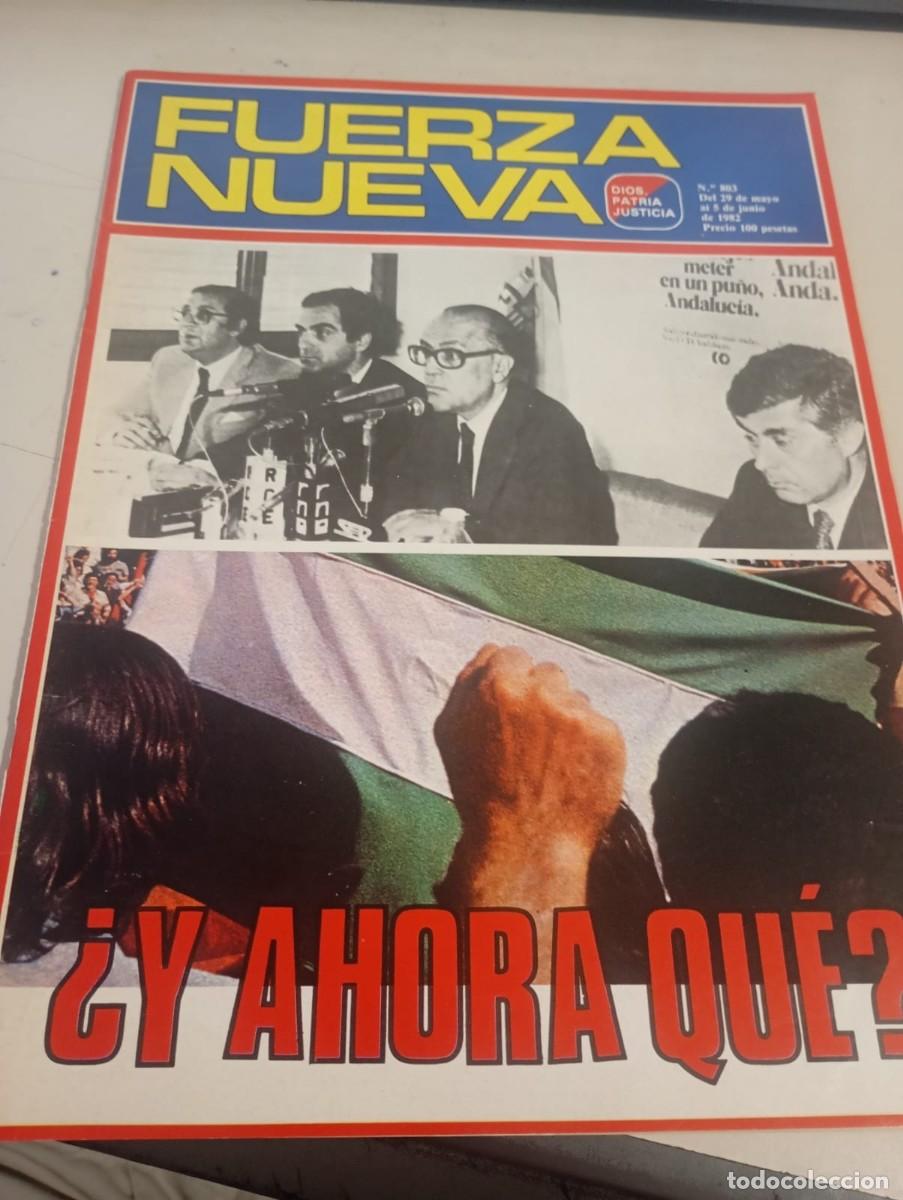 Colecionismo de Revistas e Jornais: REVISTA FUERZA NUEVA N&ordm; 803 JUNIO 1982 REF. UR