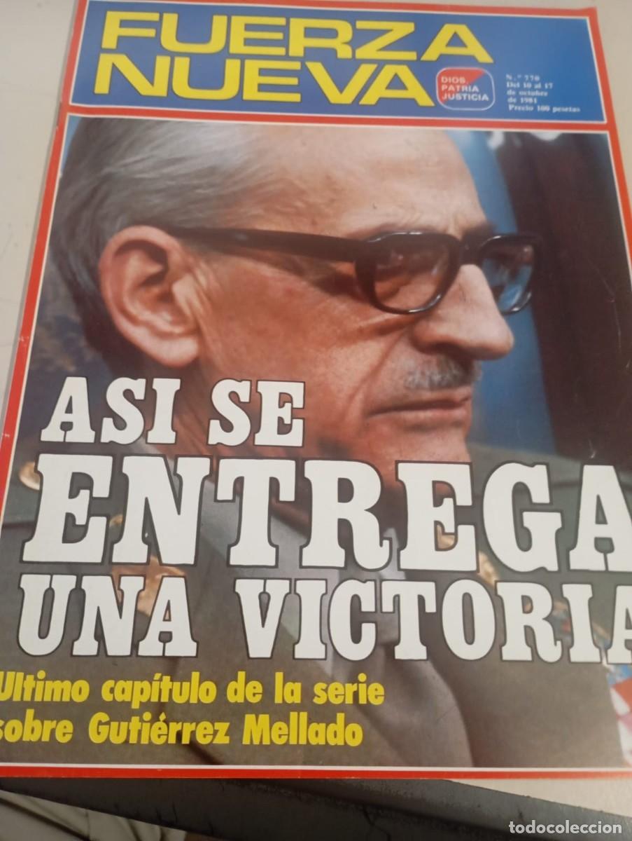 Colecionismo de Revistas e Jornais: REVISTA FUERZA NUEVA N&ordm; 770 OCTUBRE 1981 REF. UR