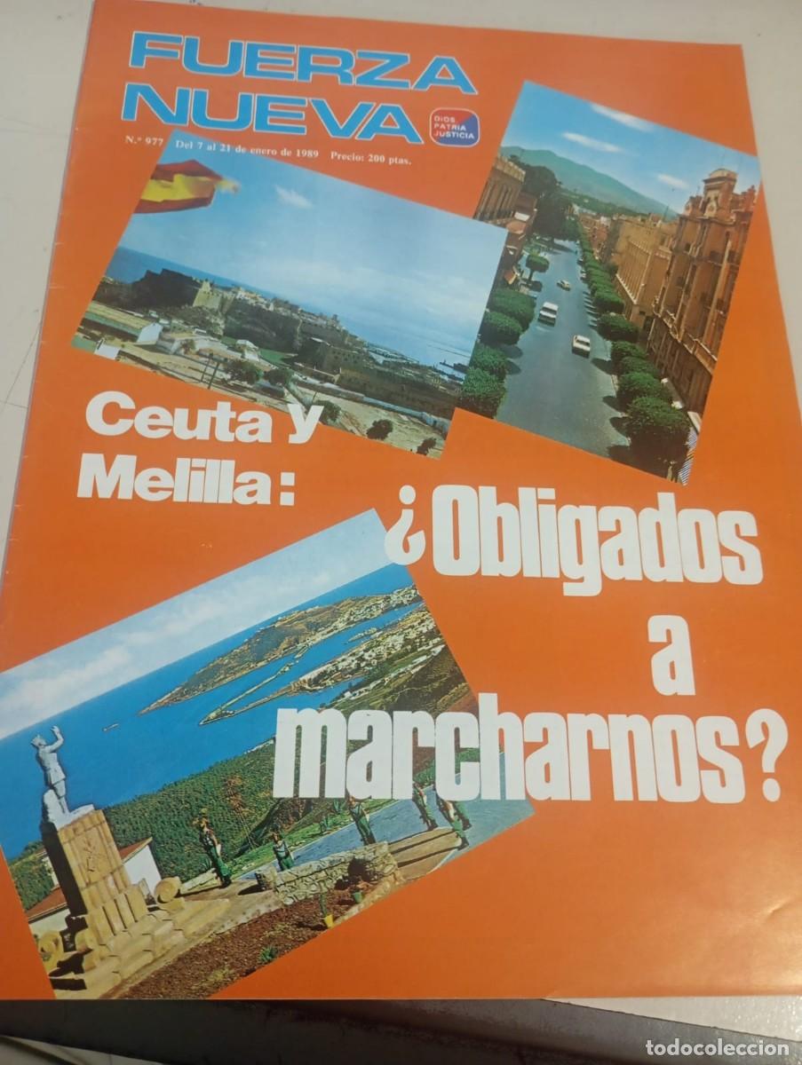 Sammeln von Zeitschriften und Zeitungen: REVISTA FUERZA NUEVA N&ordm; 977 ENERO 1989 REF. UR