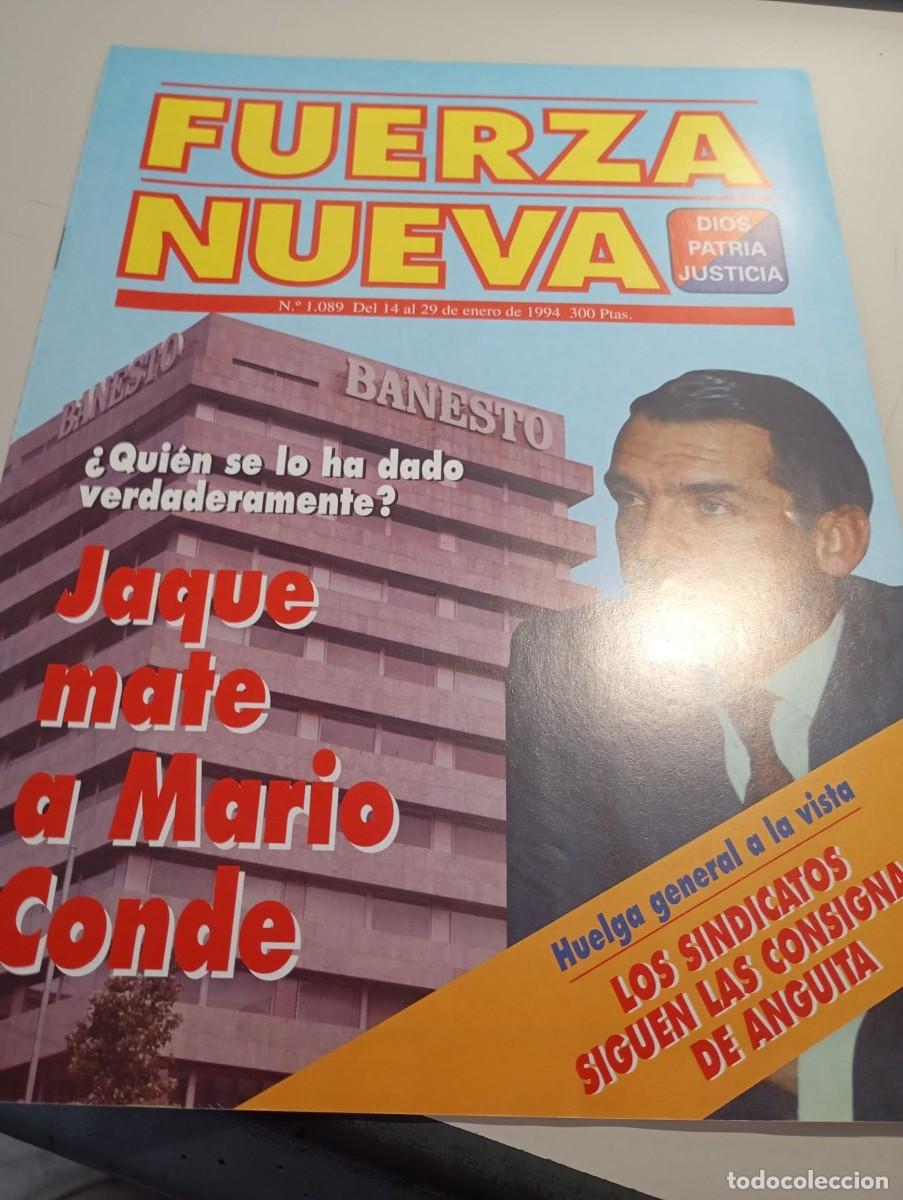 Sammeln von Zeitschriften und Zeitungen: REVISTA FUERZA NUEVA N&ordm; 1089 ENERO 1994 REF. UR