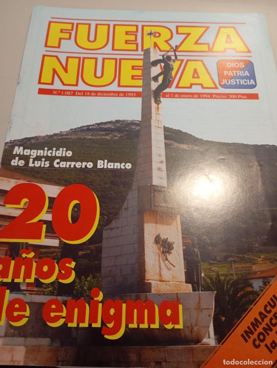 Sammeln von Zeitschriften und Zeitungen: REVISTA FUERZA NUEVA N&ordm; 1087 DICIEMBRE 1993 REF. UR