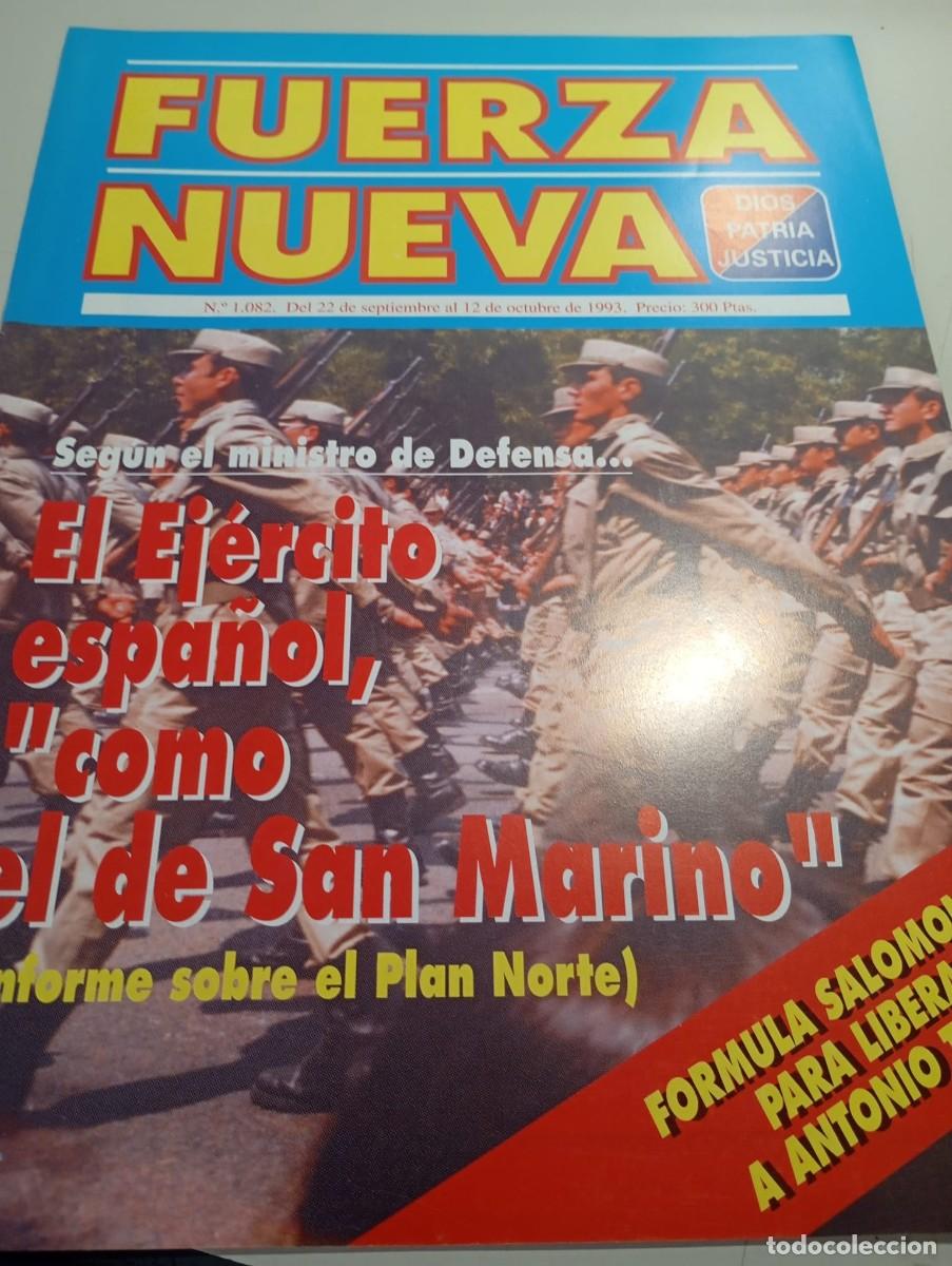 Sammeln von Zeitschriften und Zeitungen: REVISTA FUERZA NUEVA N&ordm; 1082 OCTUBRE 1993 REF. UR