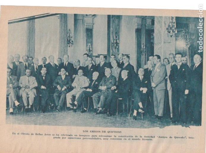 Coleccionismo de Revistas y Peri&oacute;dicos: * MADRID * C&Iacute;RCULO DE BELLAS ARTES * SOCIEDAD AMIGOS DE QUEVEDO * - 1934