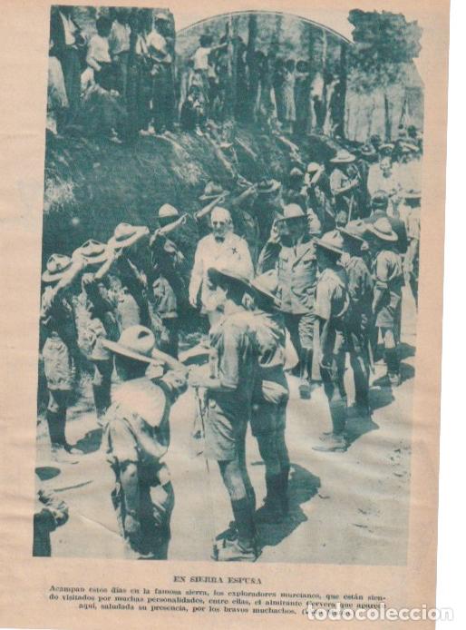 Coleccionismo de Revistas y Peri&oacute;dicos: * MURCIA * Almirante Cervera con los exploradores murcianos en Sierra Espu&ntilde;a - 1934