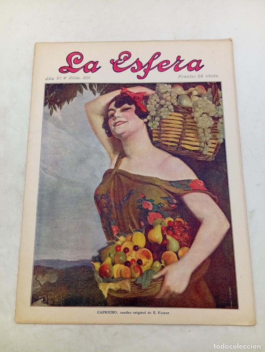 Sammeln von Zeitschriften und Zeitungen: LA ESFERA. ILUSTRACION MUNDIAL. A&Ntilde;O VI. N&ordm; 301. 1919. ETHEL, DIBUJO DE ENRIQUE OCHOA. LEER.
