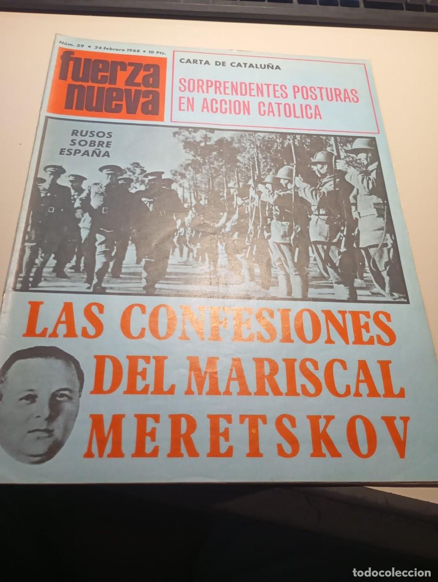 Colecionismo de Revistas e Jornais: REVISTA FUERZA NUEVA N&ordm; 59 FEBRERO 1968 REF. UR