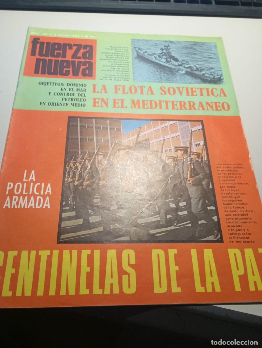 Colecionismo de Revistas e Jornais: REVISTA FUERZA NUEVA N&ordm; 60 MARZO 1968 REF. UR
