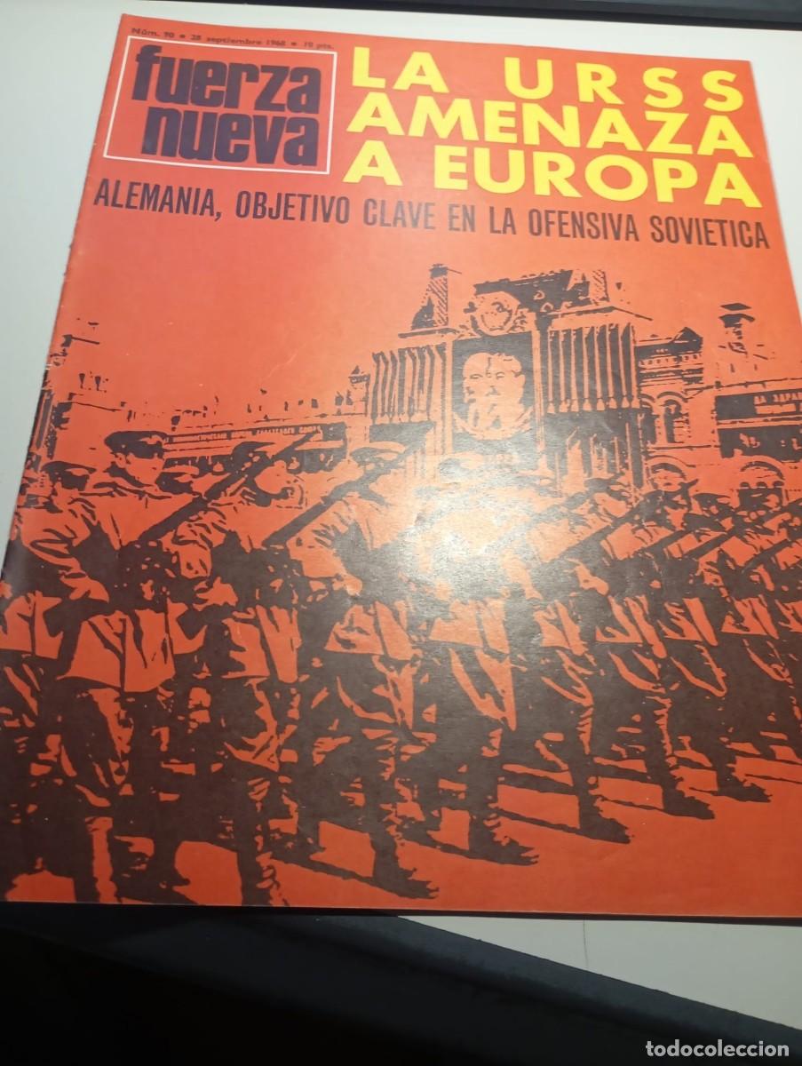 Colecionismo de Revistas e Jornais: REVISTA FUERZA NUEVA N&ordm; 90 SEPTIEMBRE 1968 REF. UR