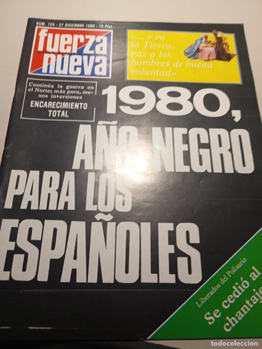 Collection Magazines and Newspapers: REVISTA FUERZA NUEVA N&ordm; 729 DICIEMBRE 1980 REF. UR