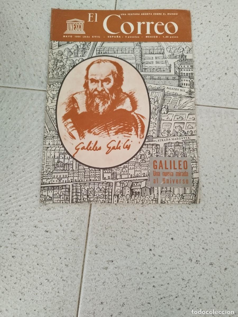 Collezionismo di Riviste e Giornali: Antigua revista correo de la UNESCO, mayo 1964 GALILEO Una nueva mirada al Universo.