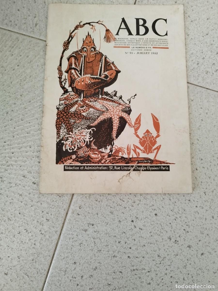 Coleccionismo de Revistas y Peri&oacute;dicos: Antigua revista ABC Magazine, N&deg; 01-JUILLET 1932. Paris, en franc&eacute;s.