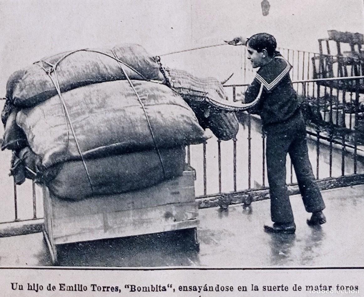 Coleccionismo de Revistas y Peri&oacute;dicos: TOROS - RICARDO TORRES - BOMBITA - DOS HOJAS PUBLICACI&Oacute;N 1900