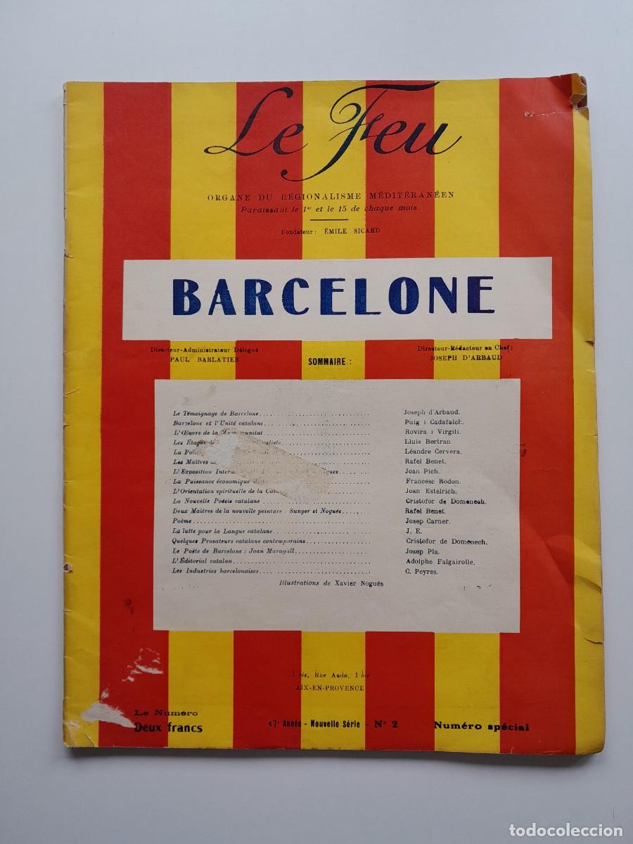 Collezionismo di Riviste e Giornali: LE FEU. ORGANE DU R&Eacute;GIONALISME M&Eacute;DITERRAN&Eacute;EN - ANY 17, N&Uacute;M. 2 (GENER 1923)
