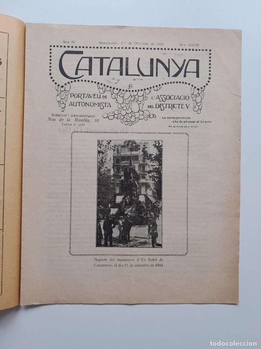 Sammeln von Zeitschriften und Zeitungen: BUTLLET&Iacute; DE CATALUNYA (BARCELONA) - ANY 4, N&Uacute;M. 28 (1 OCTUBRE 1918)