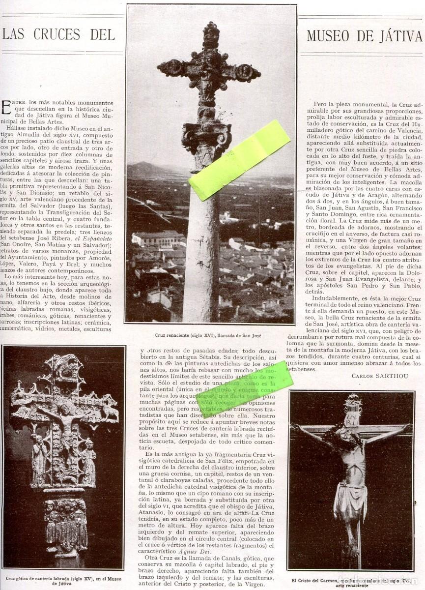 Coleccionismo de Revistas y Peri&oacute;dicos: REVISTA A&Ntilde;O 1928 CRUCES DE JATIVA SEMANA SANTA EN SEVILLA CACHORRO CINCO LLAGAS TRES CAIDAS MACARENA