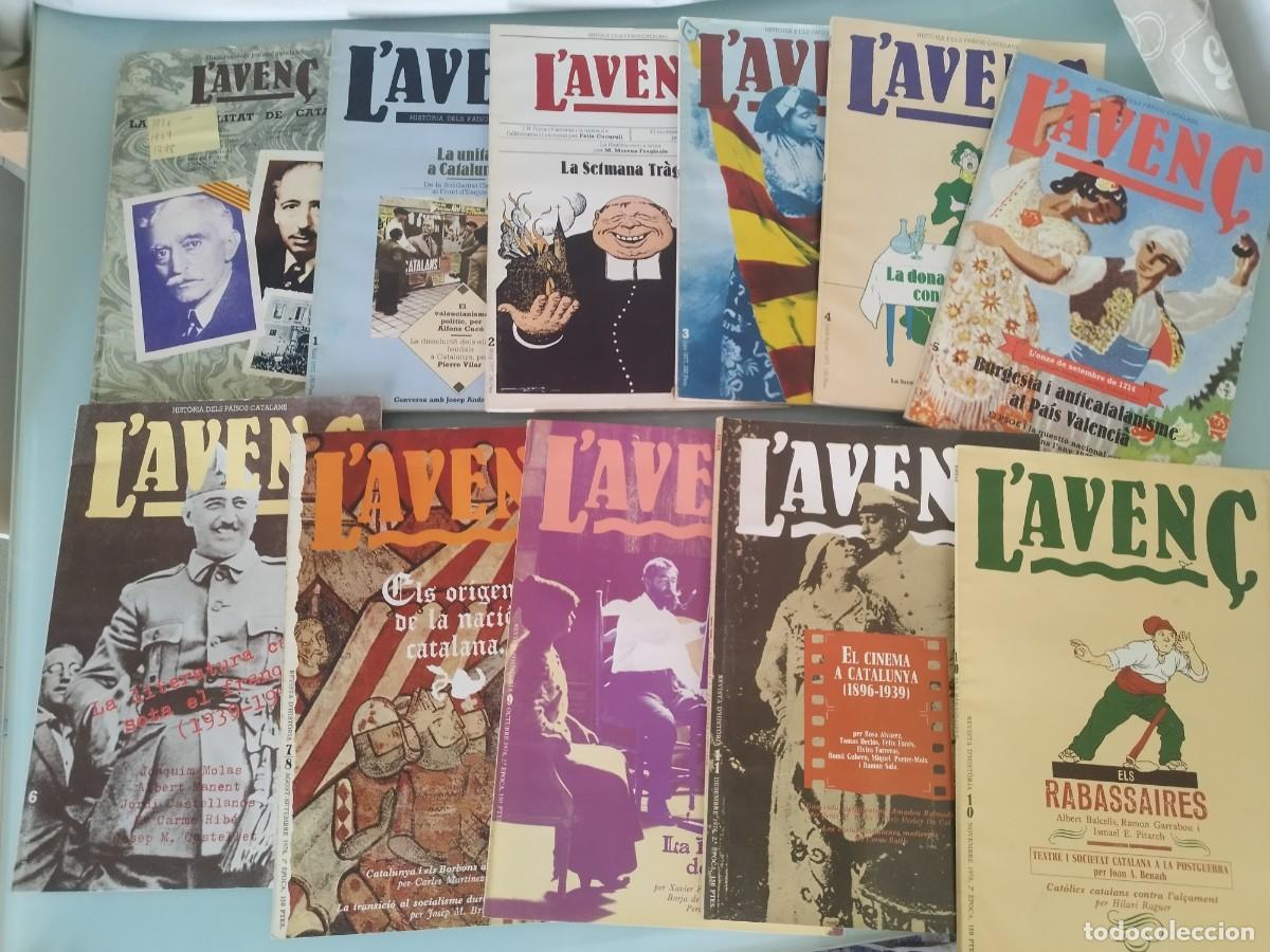 Coleccionismo de revistas y peri&oacute;dicos: Lote de 10 revistas L'aven&ccedil;, 11 n&uacute;meros correlativos a&ntilde;os 1976-77-78. Historia Dels pa&iuml;sos catalans
