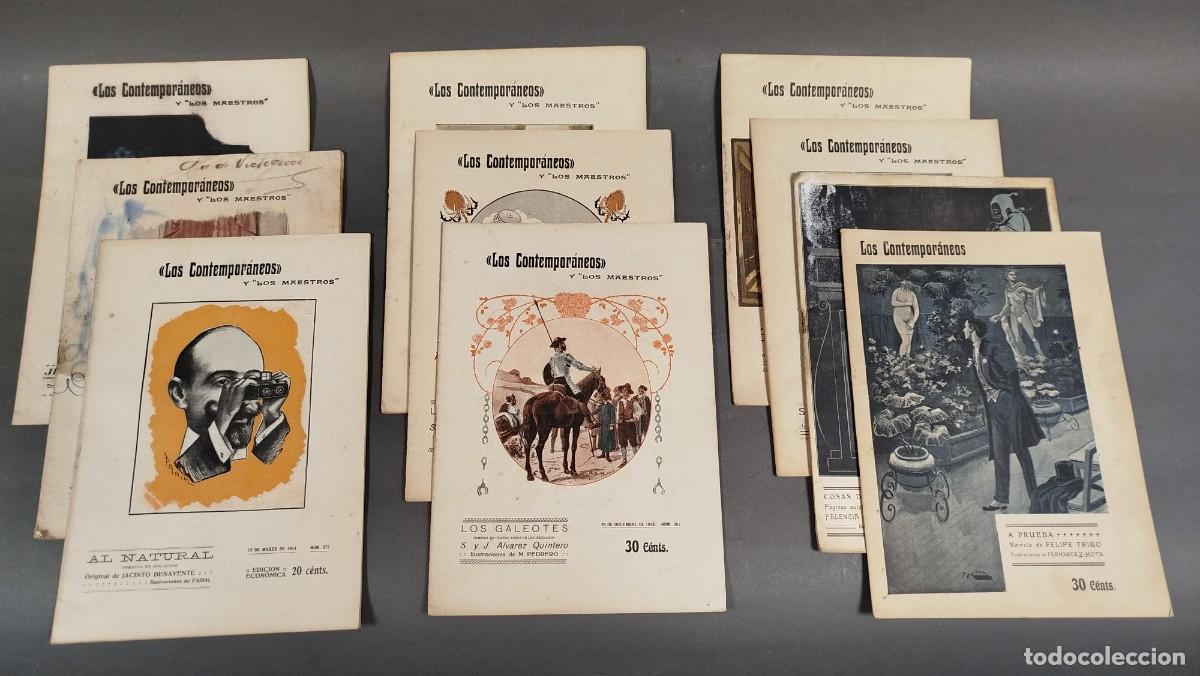 Coleccionismo de revistas y peri&oacute;dicos: LOTE DE 10 FASCICULOS REVISTA ANTIGUA LOS CONTEMPORANEOS