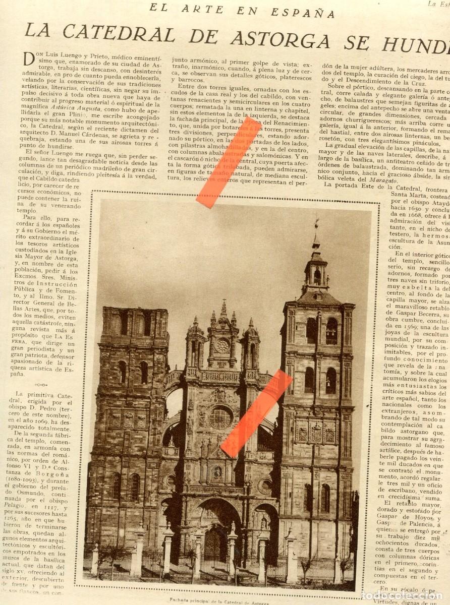 Coleccionismo de Revistas y Peri&oacute;dicos: REVISTA A&Ntilde;O 1928 ASTORGA SE HUNDE CASTILLO DE ALCORCON DIBUJANTE JUAN BASILIO CASTILLO DE ESCALONA