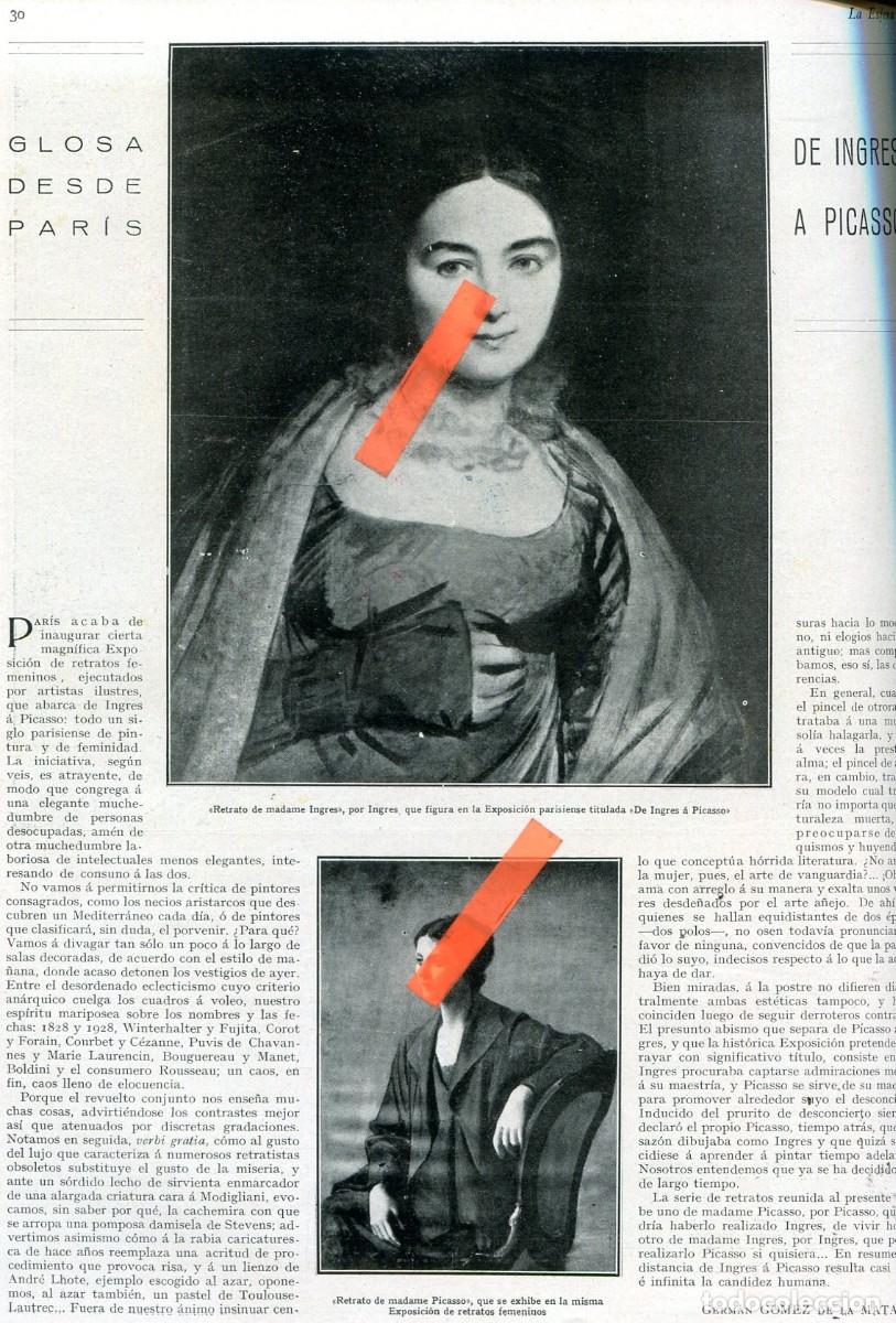 Coleccionismo de Revistas y Peri&oacute;dicos: REVISTA A&Ntilde;O 1928 VALLE DE URDOS BLANCO-FOMBONA INGRES PICASSO MENORCA BRITANICA