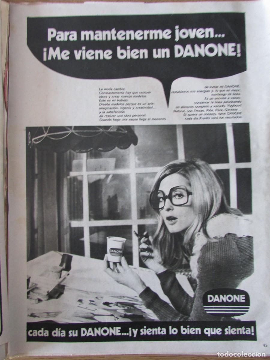 Coleccionismo de Revistas y Peri&oacute;dicos: RECORTE REVISTA SEMANA 1621 1971 PUBLICIDAD DANONE.