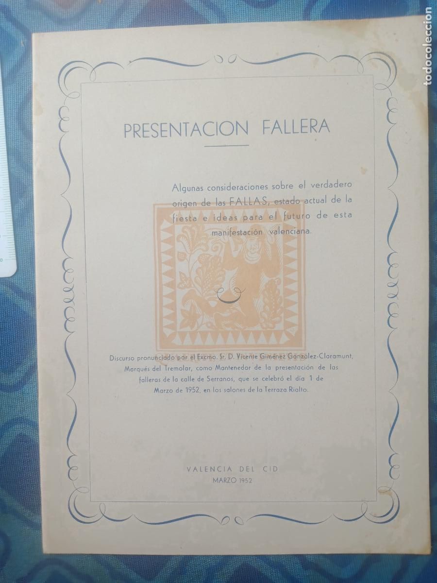 Coleccionismo de Revistas y Peri&oacute;dicos: Presentaci&oacute;n de falleras 1952, Fallas de Valencia
