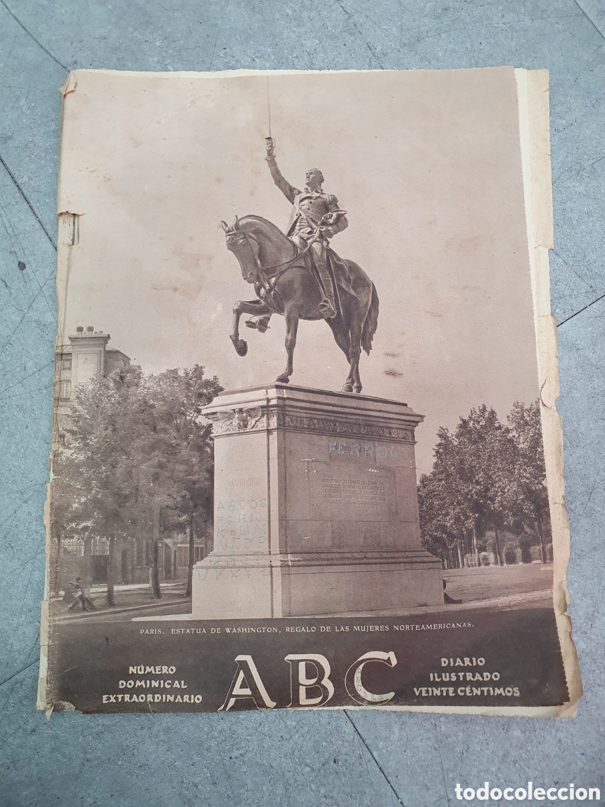 Coleccionismo de Revistas y Peri&oacute;dicos: Peri&oacute;dico ABC antiguo. 1927. (L114)