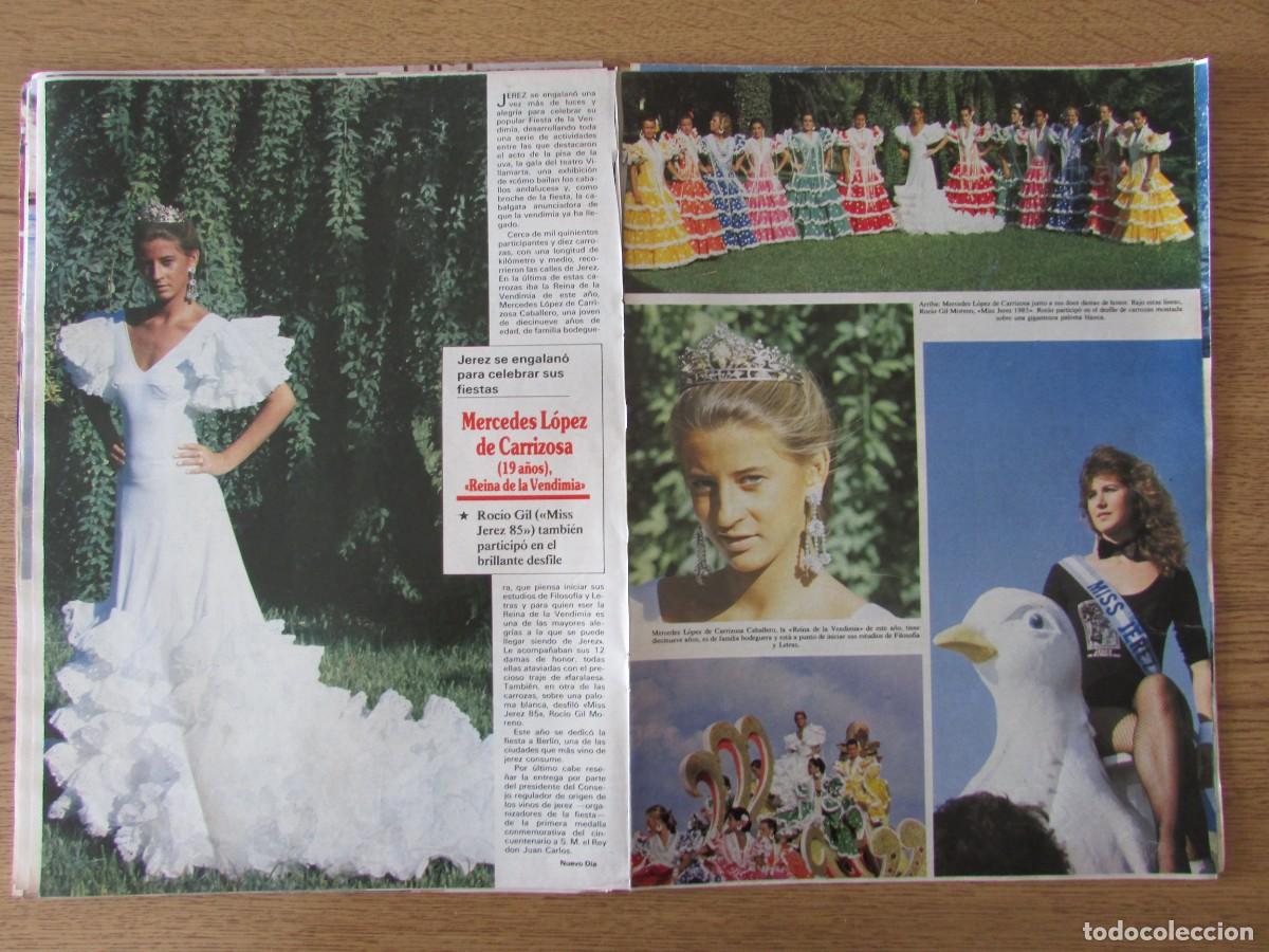 Coleccionismo de Revistas y Peri&oacute;dicos: RECORTE REVISTA SEMANA 2382 1985 MERCEDES L&Oacute;PEZ DE CARRIZOSA. REINA VENDIMIA DE JEREZ