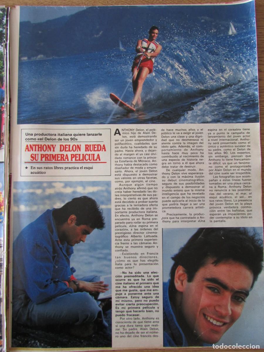 Coleccionismo de Revistas y Peri&oacute;dicos: RECORTE REVISTA SEMANA 2382 1985 ANTHONY DELON