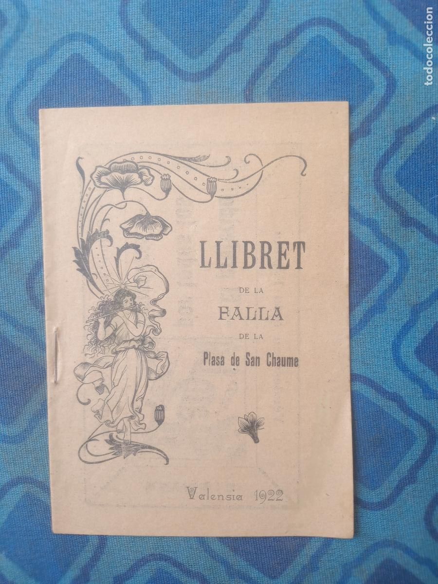 Collezionismo di Riviste e Giornali: LLIBRET DE LA FALLA PLASA DE SAN CHAUME 1922