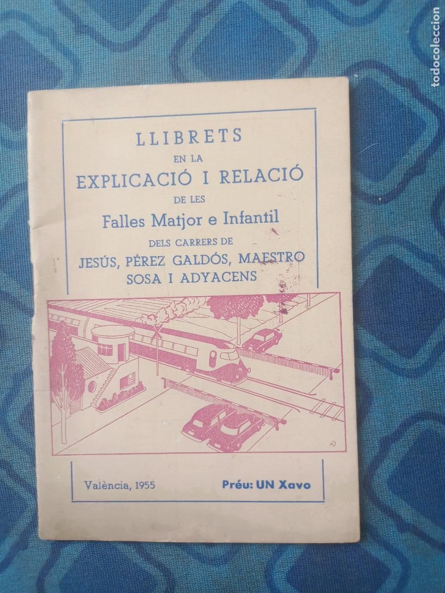 Coleccionismo de Revistas y Peri&oacute;dicos: LLIBRET DE LA FALLA JESUS PEREZ GALDOS MAESTRO SOSA 1955