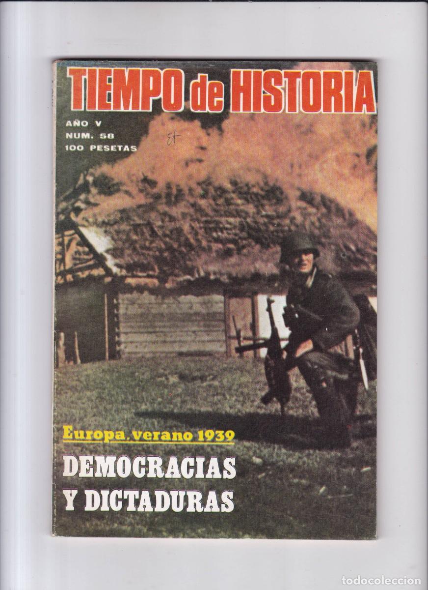 Collectionnisme de Revues et Journaux: TIEMPO DE HISTORIA - A&Ntilde;O V / N&ordm; 58 SEPTIEMBRE 1979 - G&Iacute;MENEZ CABALLERO, MAE WEST, ESPA&Ntilde;A 1949