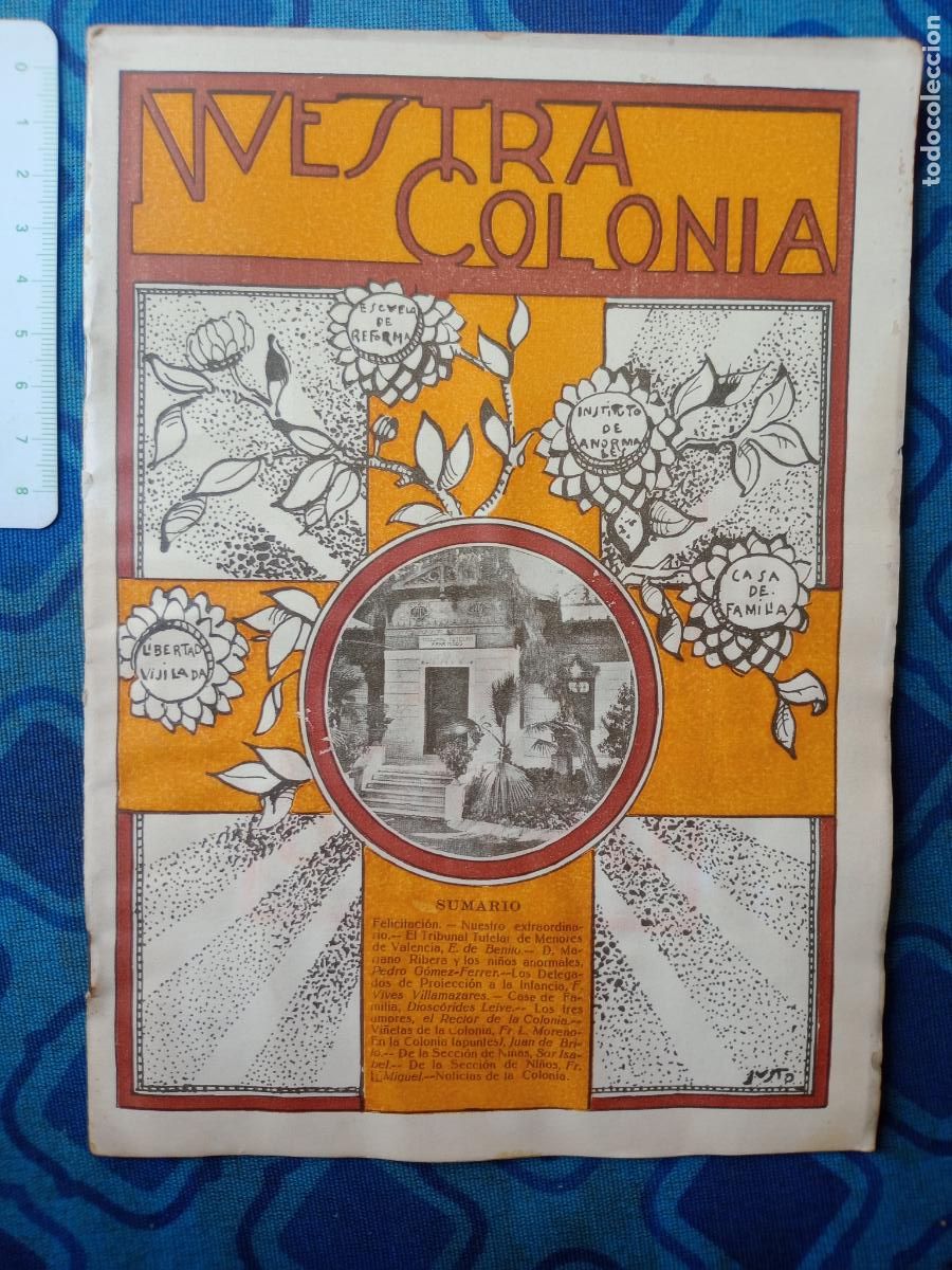 Coleccionismo de Revistas y Peri&oacute;dicos: Colonia San Vicente, Valencia 1930 Nuestra Colonia n&uacute;m. 13. Instituto correcional para menores