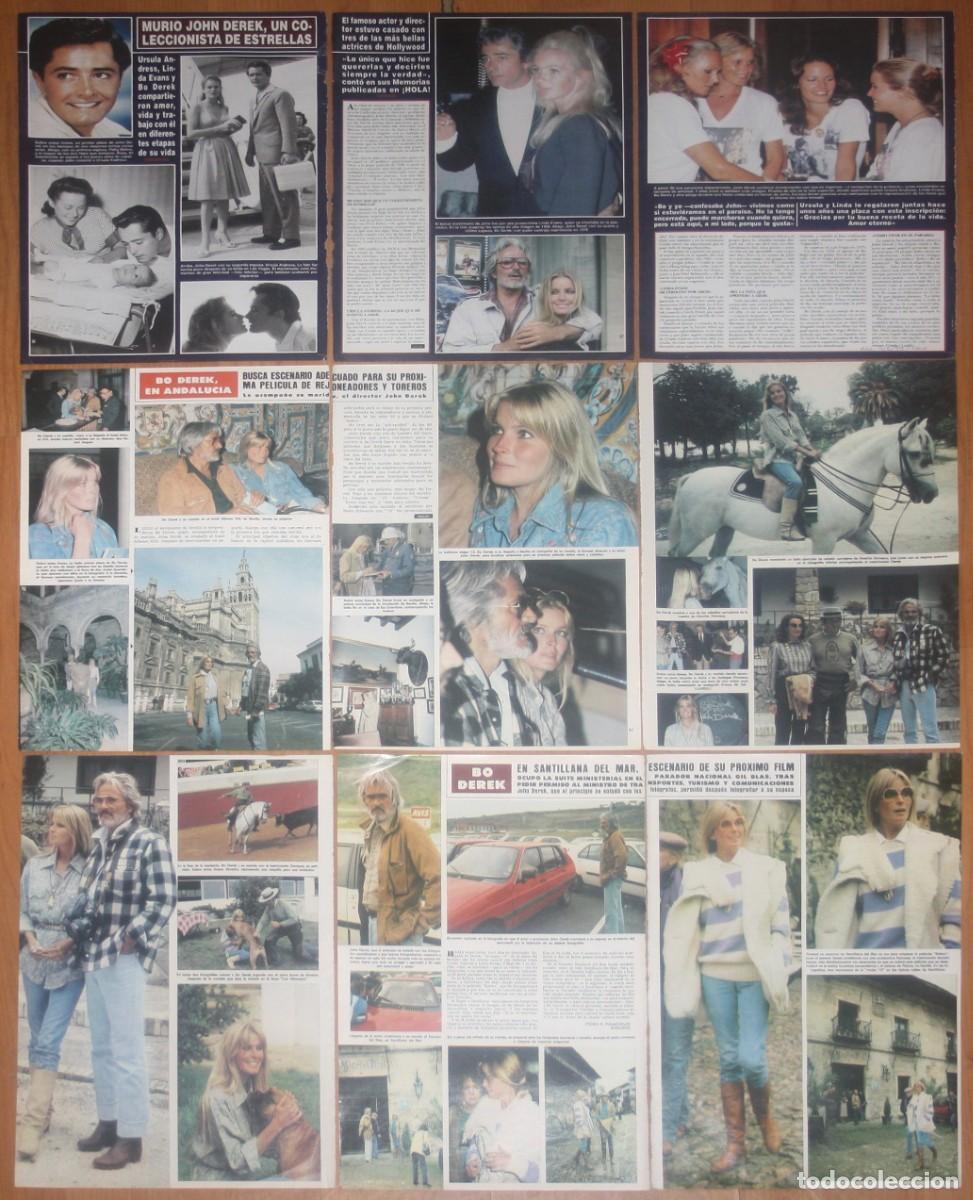 Coleccionismo de revistas y peri&oacute;dicos: JOHN DEREK lote prensa spain magazine clippings 1980s/90s photos Bo Derek Ursula Andress Linda Evans