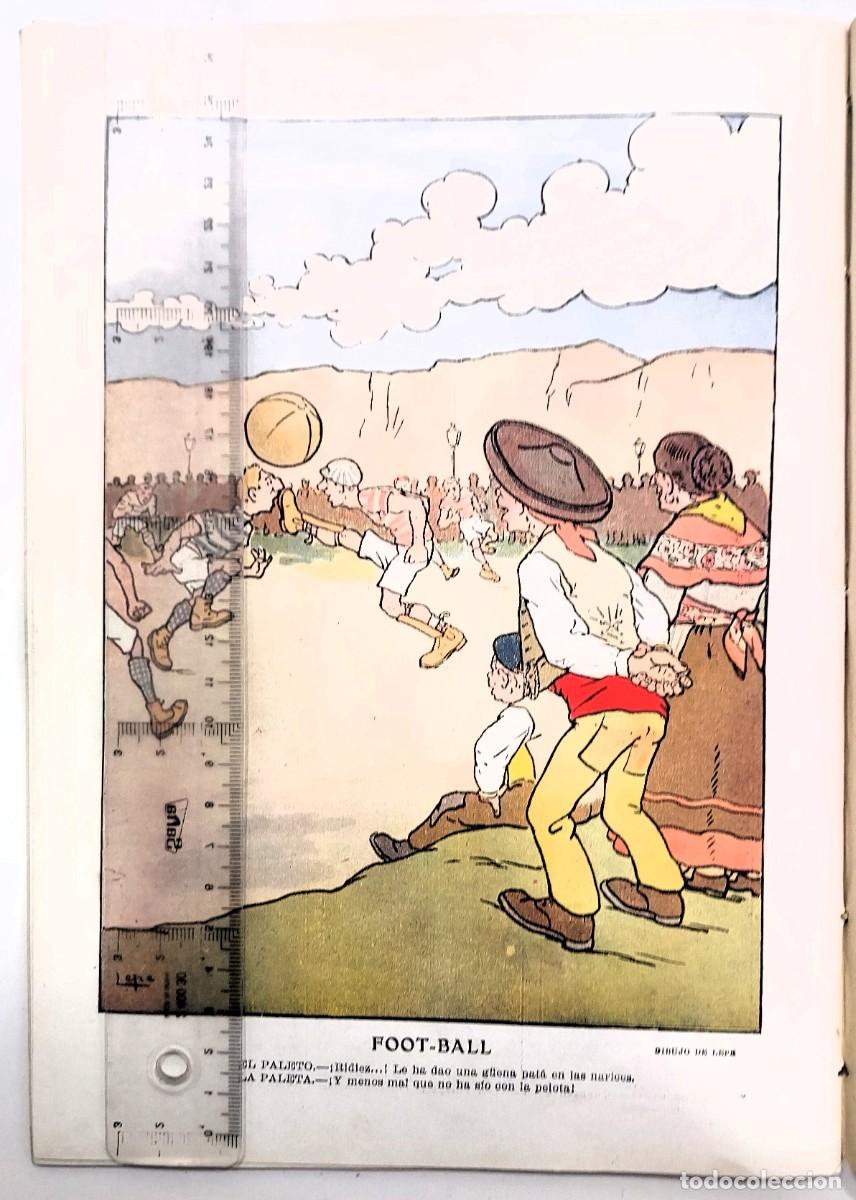 Coleccionismo de Revistas y Peri&oacute;dicos: REVISTA BLANCO Y NEGRO 1910. HUERTAS, BRUGADA, LEPE (FOOT-BALL). BOMBITA. CASA LABIANO. LUIS ALFONSO
