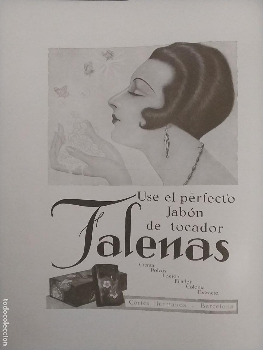 Coleccionismo de Revistas y Peri&oacute;dicos: JABON DE TOCADOR FALENAS .CORTES HERMANOS BARCELONA HOJA A&Ntilde;O 1929