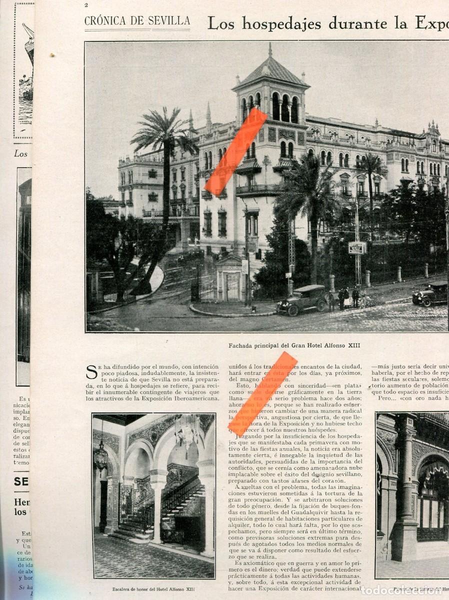 Coleccionismo de Revistas y Peri&oacute;dicos: REVISTA A&Ntilde;O 1928 EXPOSICION IBEROAMERICANA DE SEVILLA HOTEL ALFONSO XIII CASA DE VELAZQUEZ