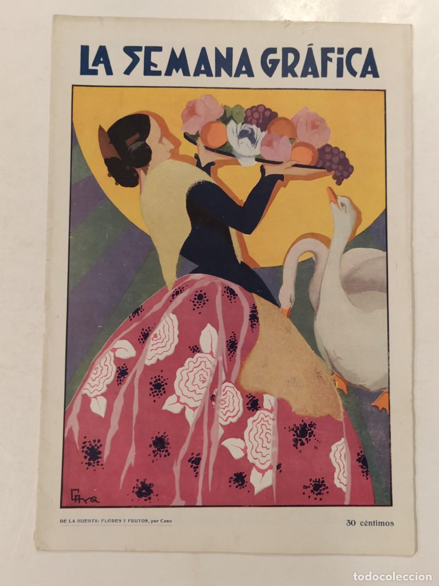 Coleccionismo de Revistas y Peri&oacute;dicos: LA SEMANA GRAFICA-A&Ntilde;O 1929-BAR&Ccedil;A VS EUROPA-UTIEL-SANTANDER-SAGUNTO-MURCIA-CORU&Ntilde;A-CORDOBA-ETC-REVISTA