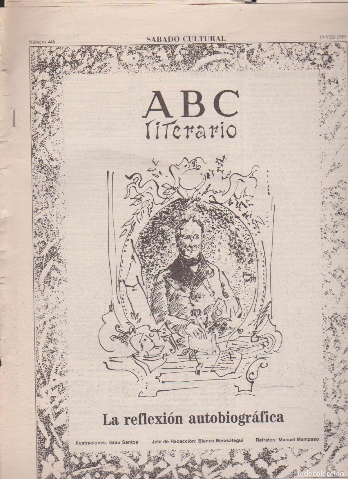 Coleccionismo de Revistas y Peri&oacute;dicos: La reflexion autobiografica. Agosto 1989. ABC Literario.
