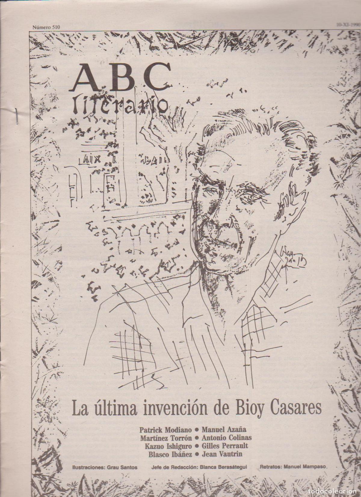 Coleccionismo de Revistas y Peri&oacute;dicos: Portada. Bioy Casares. Noviembre 1990. ABC Literario.