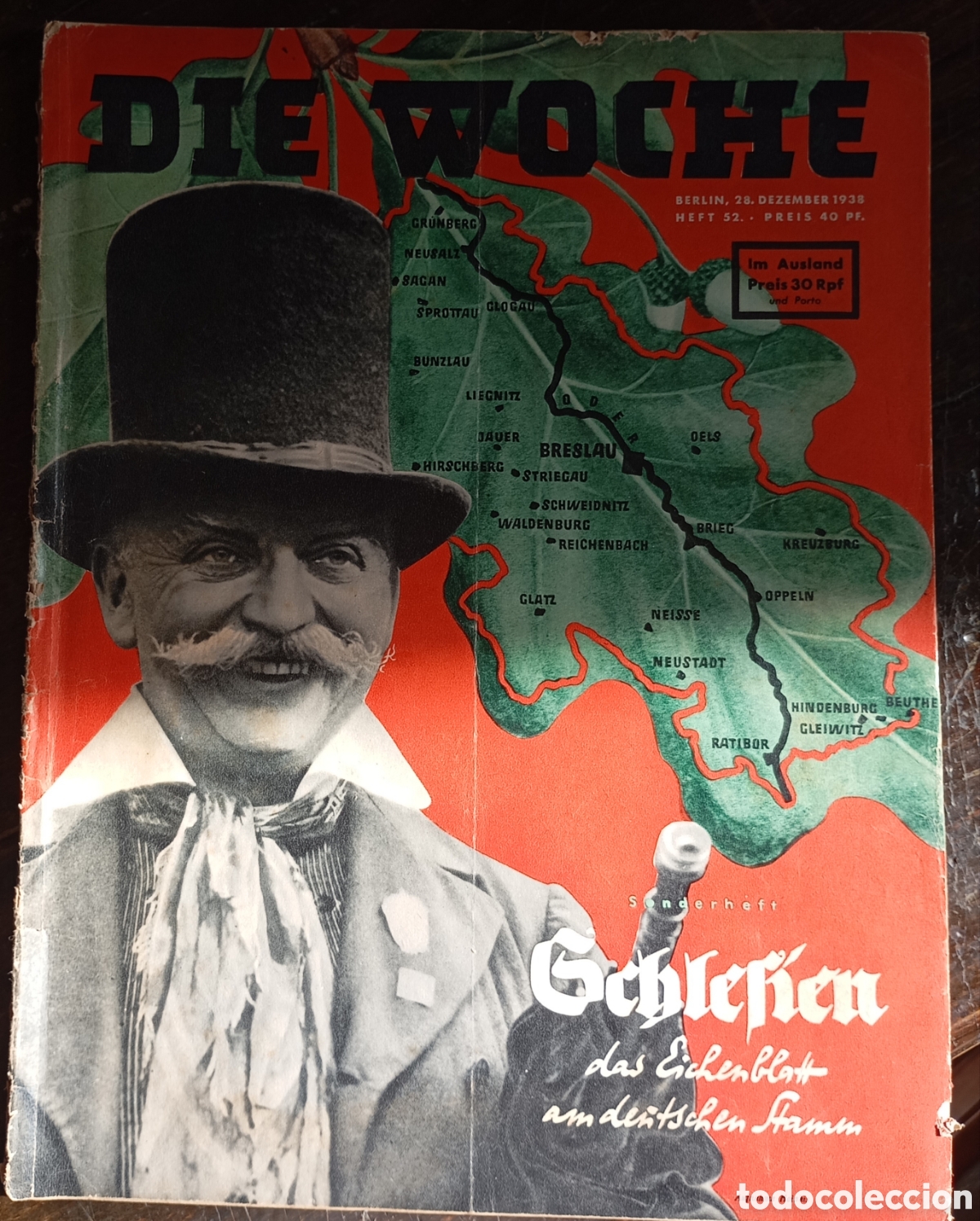 Colecionismo de Revistas e Jornais: Revista Die Woche Alemania II guerra espa&ntilde;ola antigua revista de propaganda Nazi lote de 7 revistas
