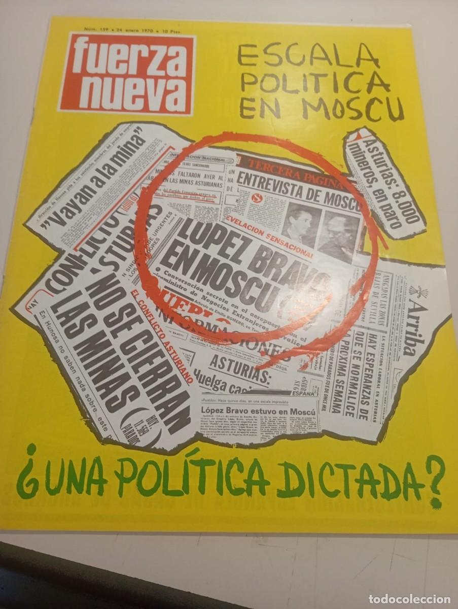 Coleccionismo de revistas y peri&oacute;dicos: REVISTA FUERZA NUEVA N&ordm; 159 ENERO 1970 REF. UR