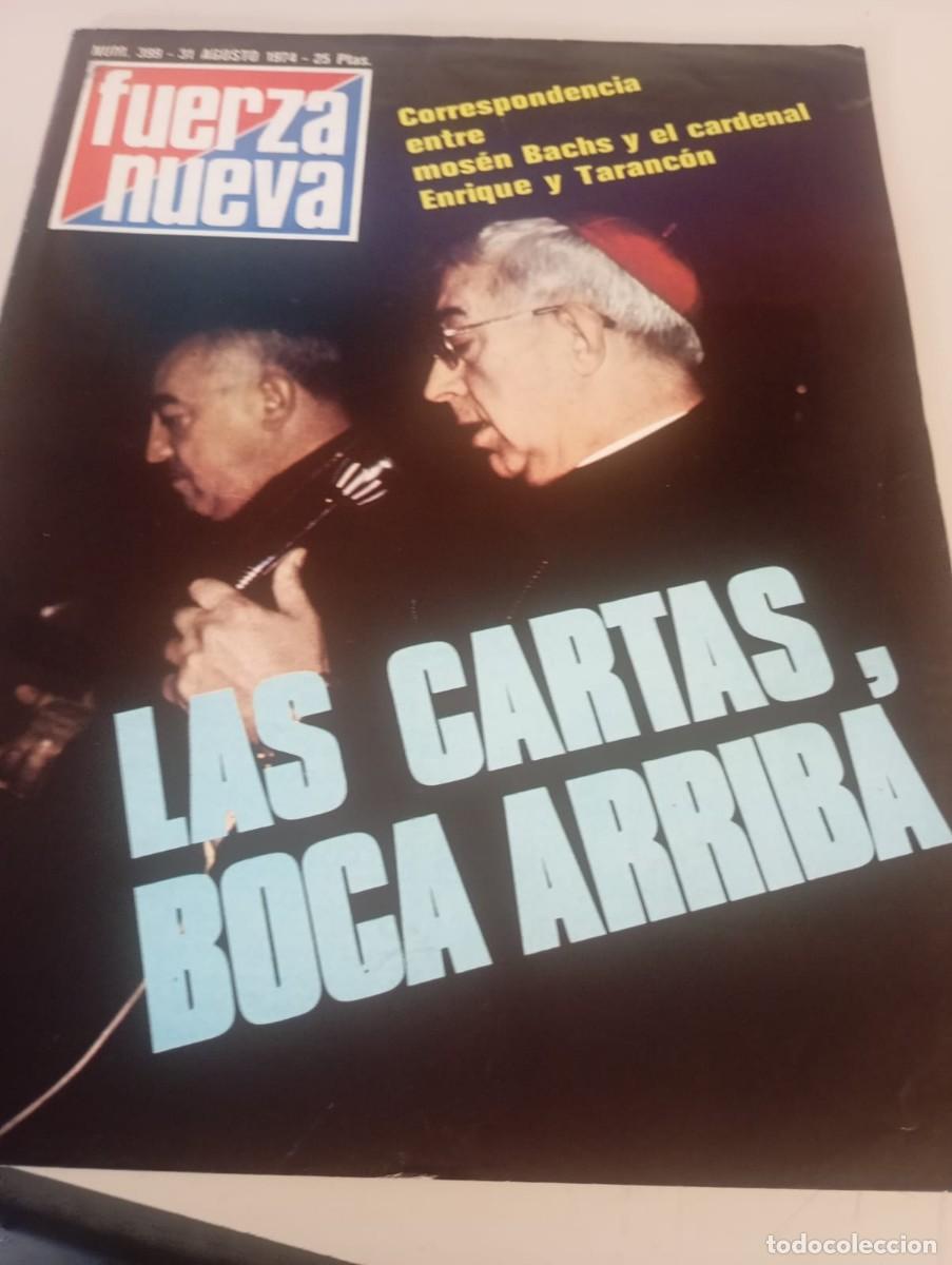 Coleccionismo de revistas y peri&oacute;dicos: REVISTA FUERZA NUEVA N&ordm; 399 AGOSTO 1974 REF. UR