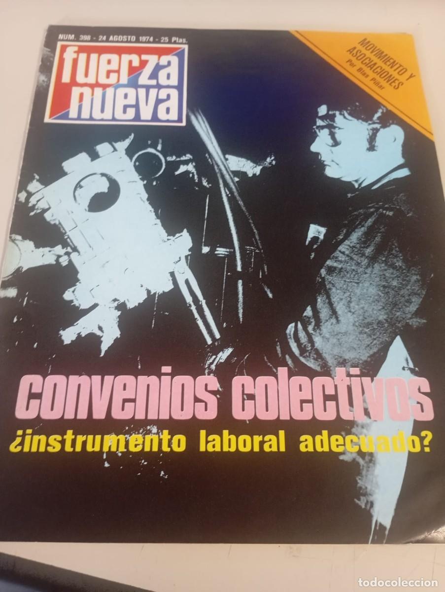 Coleccionismo de revistas y peri&oacute;dicos: REVISTA FUERZA NUEVA N&ordm; 398 AGOSTO 1974 REF. UR